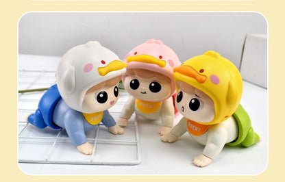 1PC Crawling Doll Baby Toy with Music, Aged 0-1, Learning Crawling Guidance and Head Up Training