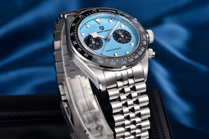 2025 New PAGANI DESIGN Panda Mens Watches Quartz Chronograph Watch For Men Gifts Man AR Sapphire Mirror Ceramic Bezel Waterproof