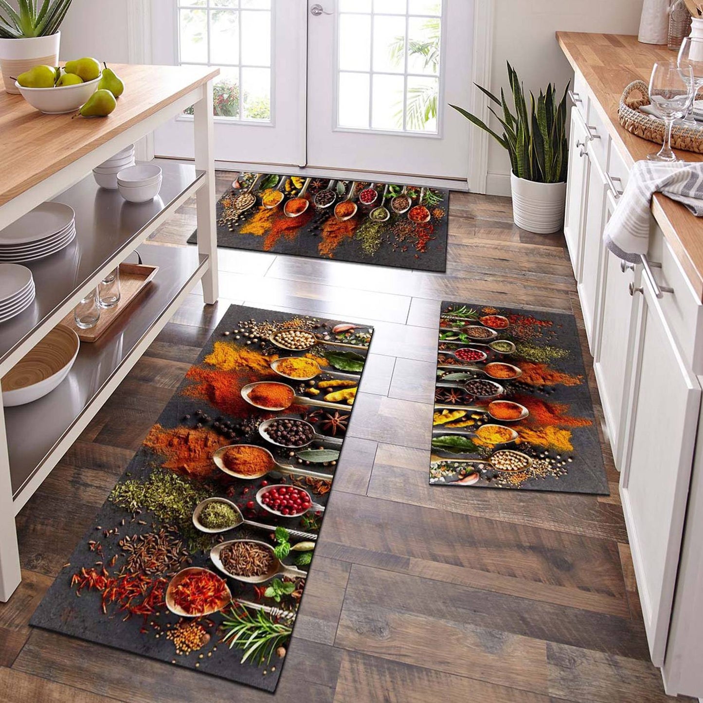 Modern Kitchen Mat Home Entrance Doormat Hallway Bedroom Living Room Decoration Floor Carpet Balcony Bathroom Anti-Slip Long Rug