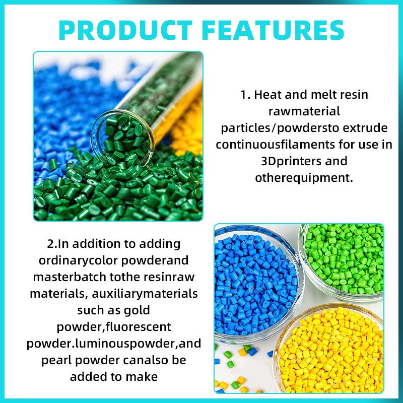 HT400 Desktop Extruder 3D Printing Filament Maker Automatic Wire Diameter 1.75mm 3mm for PLA PETG PA ABS PC PP ABS