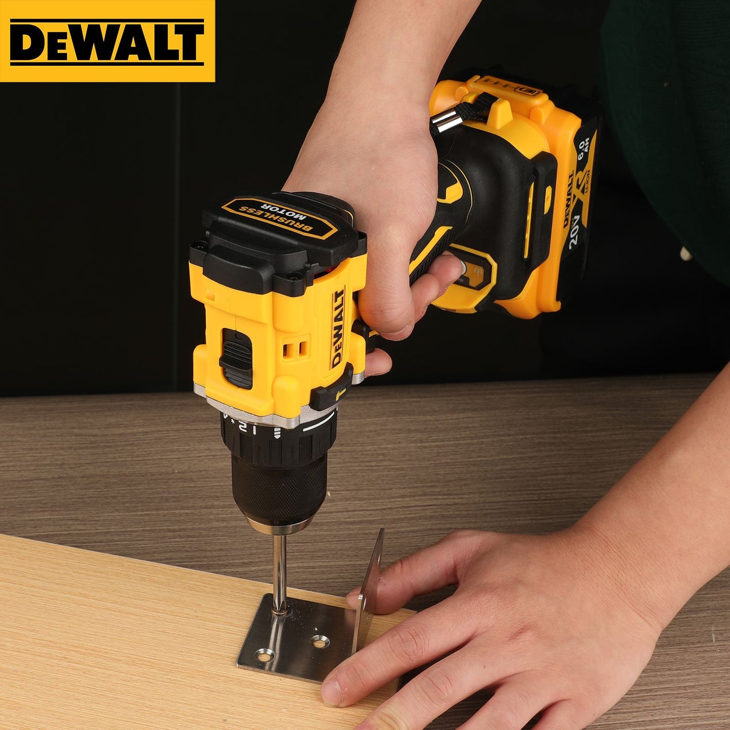 DEWALT DCD805 20V Ferramentas Elétricas Parafusadeira Furadeira de Impacto Sem Fio Chave de Fenda Elétrica Multifuncional Furadeira Manual