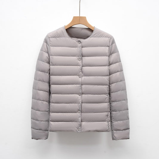 12 Colors Women Long Sleeves 90% White Duck Down Female Slim Warm Inner Ultra Lightweight Packable Ski Jacket Down Liner Jackets