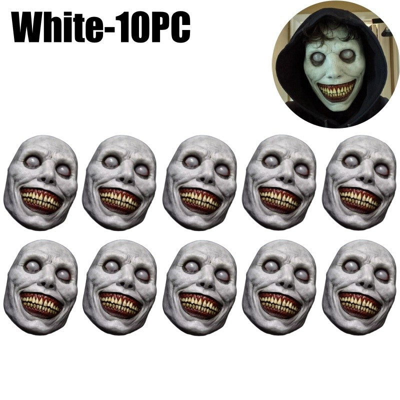 1-10PCS Halloween Smile Demon Mask for Exorcist Cosplay Party Ghost Costume and Haunted House Decoration Party Prop