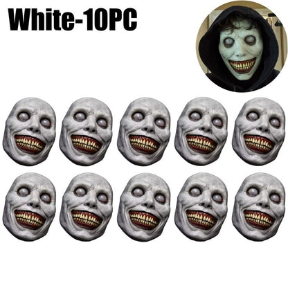 1-10PCS Halloween Smile Demon Mask for Exorcist Cosplay Party Ghost Costume and Haunted House Decoration Party Prop
