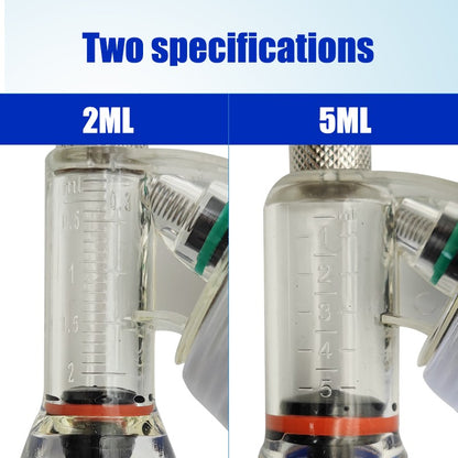 Seringa de Injeção Automática 2/5ml Seringa Veterinária Contínua Ajustável Para Aves Gado Frango Porco Boi Bovino Ovelha