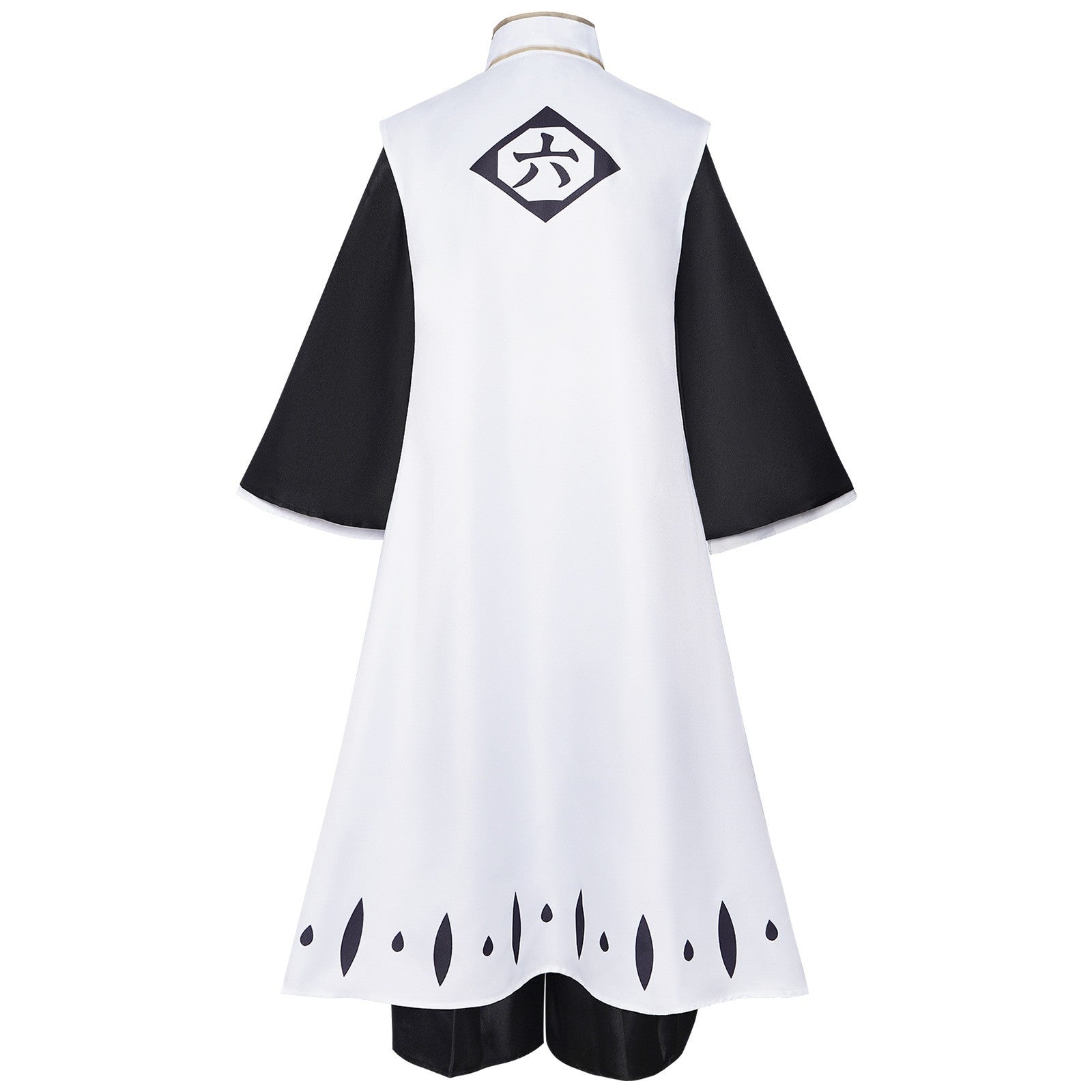 Anime Kuchiki Byakuya Cosplay Costume wig Kimono Gotei 13 Captain White Cloak Combat Uniform Adult Man Halloween Carnival Suit