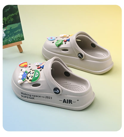 Kids Summer Sandals EVA Design Children Slippers Soft Non Slip Platform Slides Outdoor Garden Shoes High Quality Fashion Shoes
