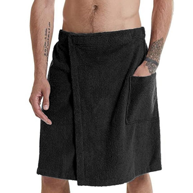 Men's wearable apron for beach and home use