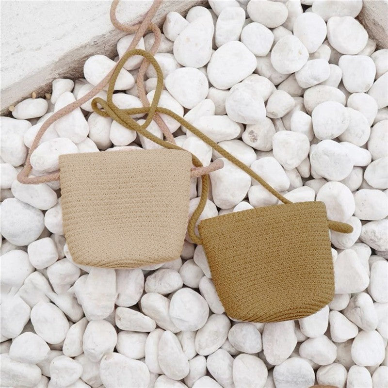 New Half Round Straw Bags for Women Summer Beach Rattan Bag Handmade Woven Half Moon Crossbody Handbags Bohemia