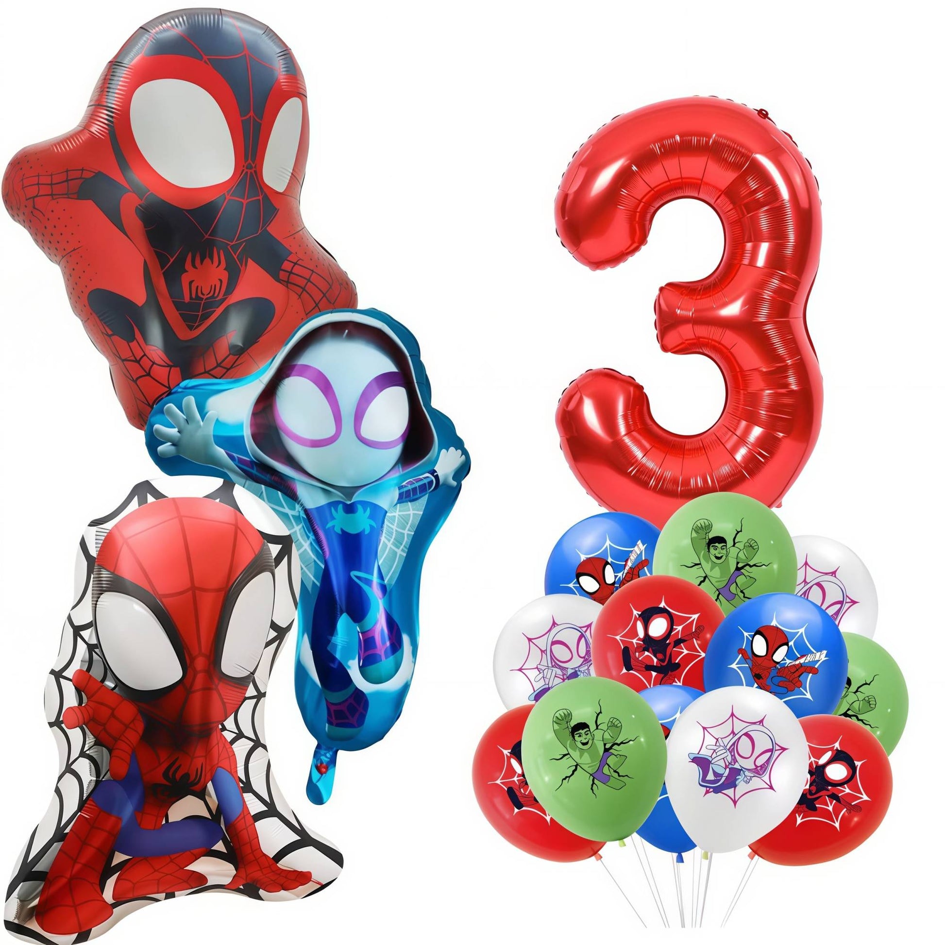 Spidey Giant Balloons Red Spider Aluminum Foil Balloon Superhero Birthday Party Decoration Party Photo Props Baby Shower Globos