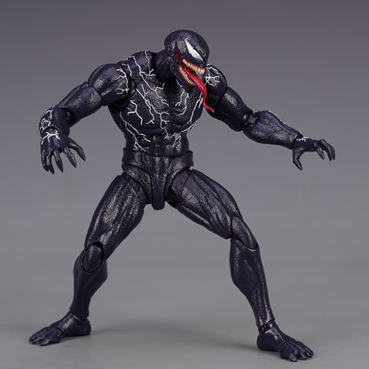 Venom AMAZING YAMAGUCHI legends Boneco de Ação Articulado Modelo de Estátua com Rosto Mutável Colecionável para Crianças Presente Brinquedo