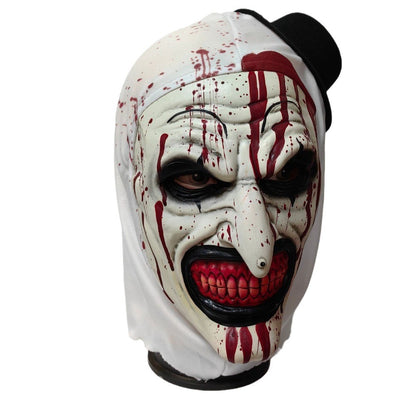 Scary Cosplay Mask Halloween Clown Bloody Latex Soft Props Party Terrifier Costume Masks Adult One Size