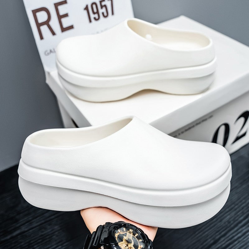 2025 Men Women Chef Shoes Non-slip Waterproof Oil-proof Shoes Comfortable Workers Slippers Outdoor Fishing Shoes EVA