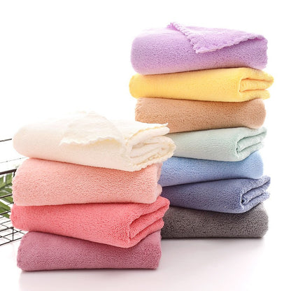 2PC Bath Towels Set Super Soft Highly Absorbent Quick-drying Coral Velvet Bath Towel For Adults Hotel & Spa Use