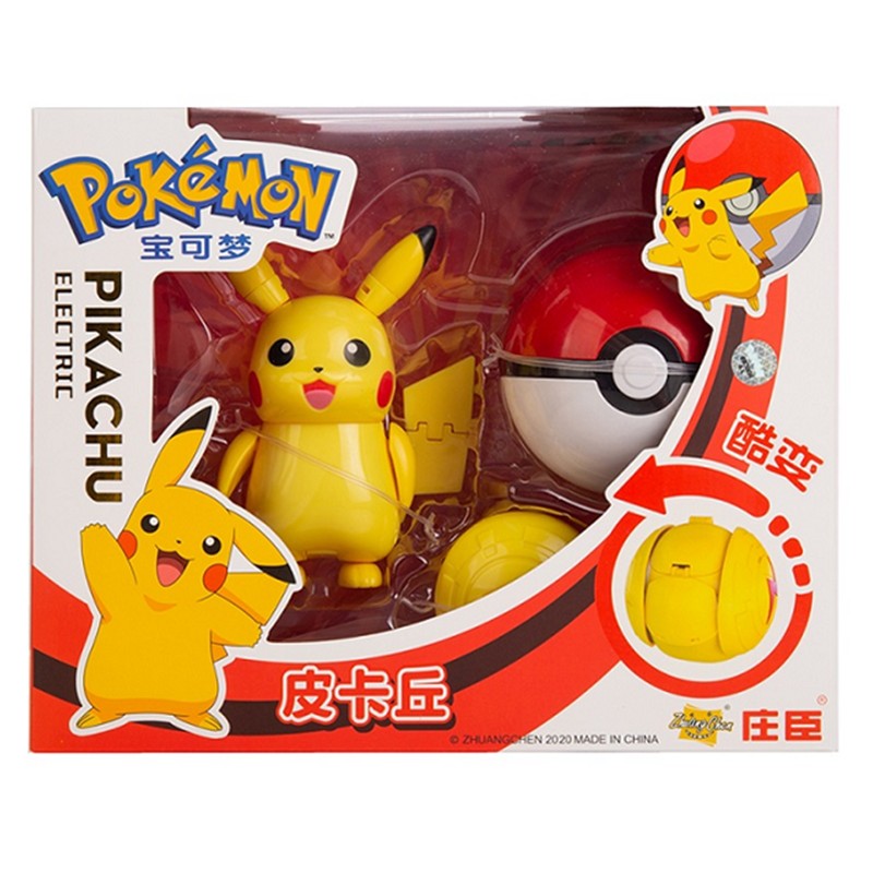 Novos Bonecos Pokémon Caixa Original Genuína Pikachu Charizard Greninja Monstro de Bolso Pokebola Brinquedos Modelo de Deformação de Ação Presente