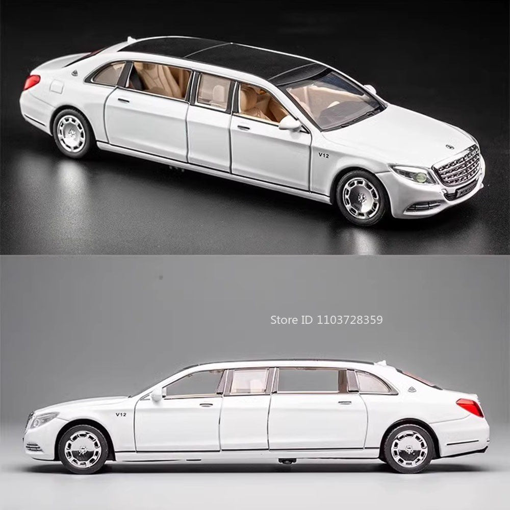 1:32 S650 C260 Modelo de Carro de Brinquedo em Miniatura Liga Fundida com Som Luz Portas Abertas Veículo de Simulação de Fricção Brinquedos para Presentes de Meninos