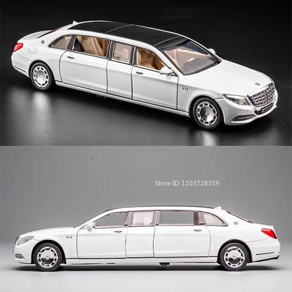 1:32 S650 C260 Modelo de Carro de Brinquedo em Miniatura Liga Fundida com Som Luz Portas Abertas Veículo de Simulação de Fricção Brinquedos para Presentes de Meninos