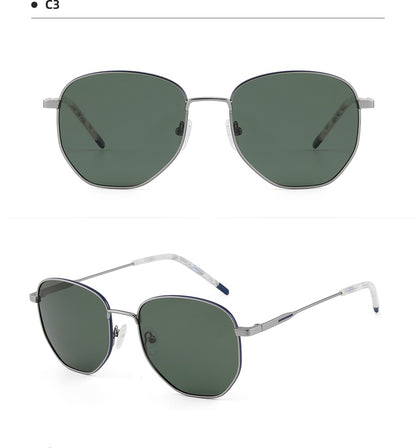 Square Polarized Sunglasses for Women Men Small Hexagonal Polygon Polarized Lens Trendy Sun Glasses Classic Shades UV400 Protect