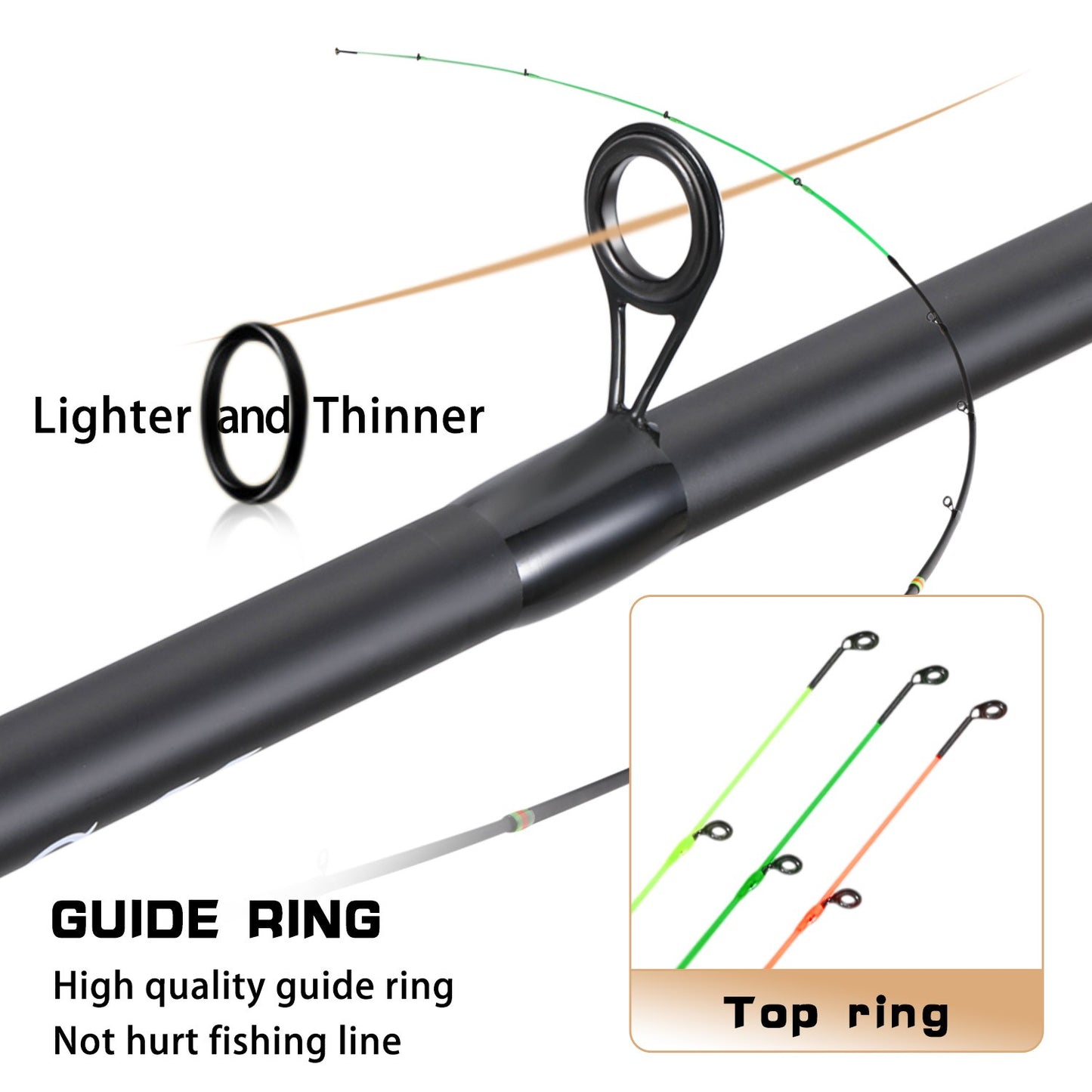 Varas de pesca Sougayilang Feeder ultraleves de fibra de carbono para pesca de carpa com tração máxima de 15 kg com potência L M H para pesca de robalos, carpas e trutas