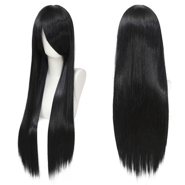 Cos Wig, Daily Colorful, Versatile Long Straight Hair, Anime, European and American Synthetic Fiber Wig Cover, 80cm