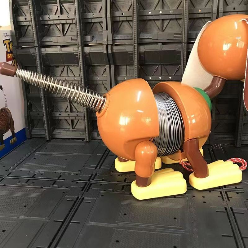 Original Disney Pixar Toy Story 4 Falante Estica Slinky Dog Bonecos de Ação Brinquedos de Animais Anime Fala Inglês Brinquedo Presente Infantil