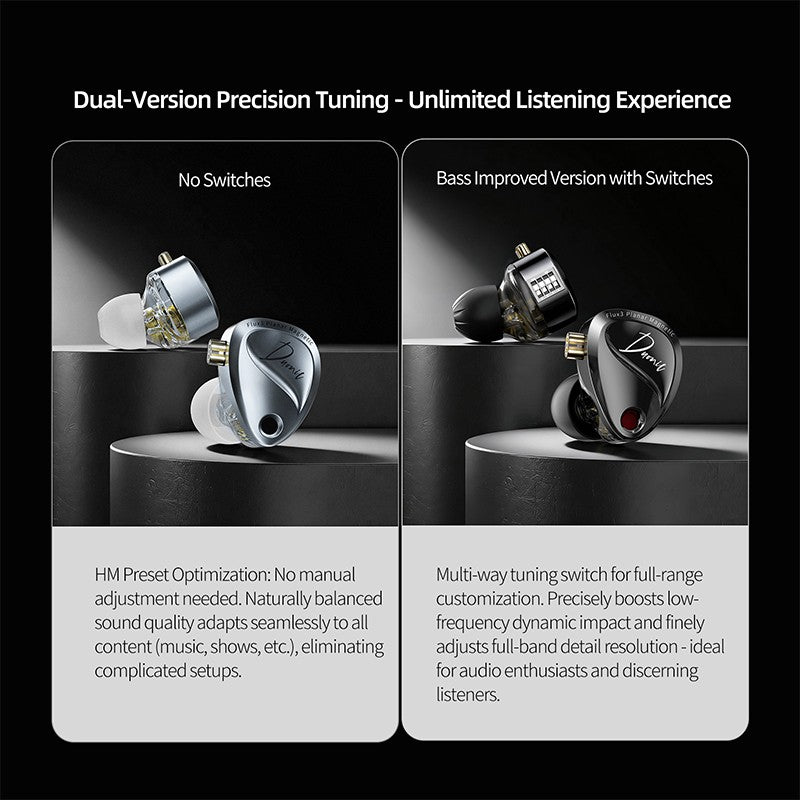 KZ Duonic HiFi Earphones with Super Stroke Three Magnetic Planar Driver HM Acoustic Tuning
