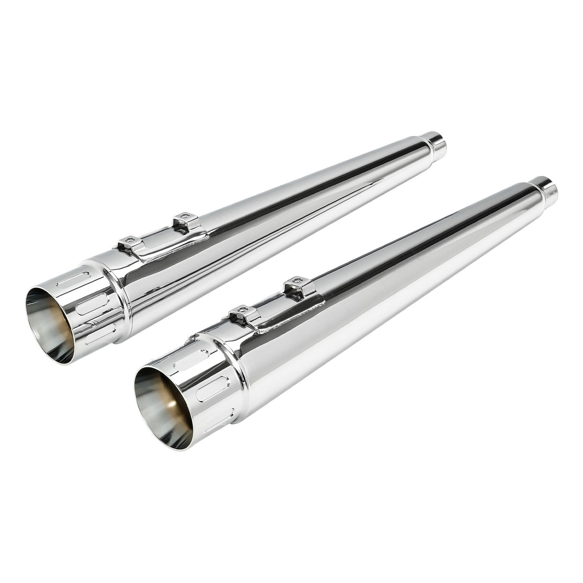 Motorcycle 4' Exhaust Pipes For Harley Touring Road King Models With Dual Exhaust 1995-2016 2015 2014 2013 2012 11 Black/Chrome