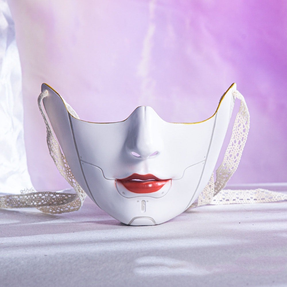 Ancient Style Machinery Beautiful Male Adult Party Beauty Mask Chinese Style Hand-painted Decorative Hanfu Accessory Mask