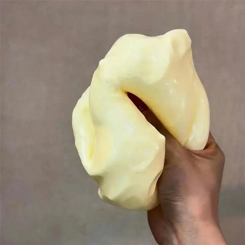 Genuine Vaseline Filled Giant Cheese Squishy Toy 1/3Pcs Soft Squeeze Stress Relief Ball Cute Cheese Shape Slow Rebound Fidget
