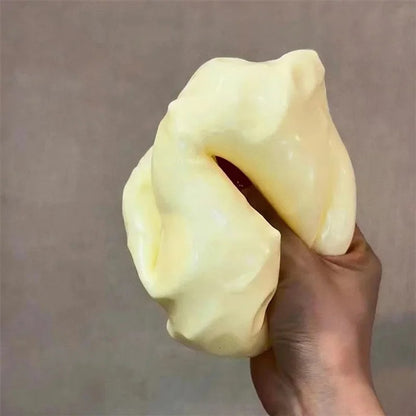 Genuine Vaseline Filled Giant Cheese Squishy Toy 1/3Pcs Soft Squeeze Stress Relief Ball Cute Cheese Shape Slow Rebound Fidget
