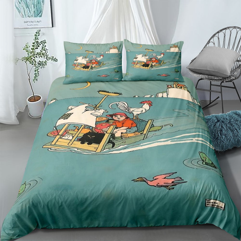 Conjunto de Capa de Edredom Condorito Chile Comics Book sem lençol de Cama King Queen Casal Full Solteiro