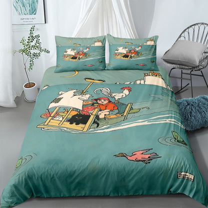 Conjunto de Capa de Edredom Condorito Chile Comics Book sem lençol de Cama King Queen Casal Full Solteiro