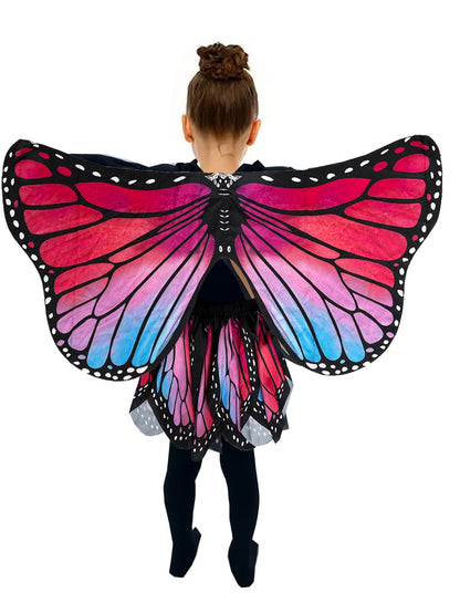 Butterfly Cosplay Wings Costumes Girl Performance Accessories Halloween Carnival Props Wing For Girls Boys Cloak Party Ccarnival