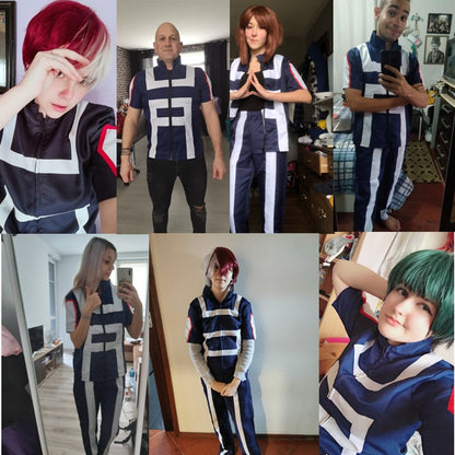 Anime My Hero Academia Boku Cosplay Gym Sport Costume Men Women School Suit Uniform T-shirt Pants Gymnastics Clothes Full Set