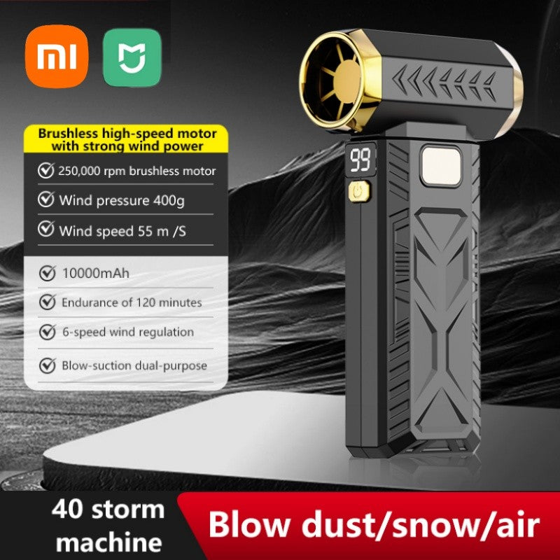 Xiaomi Ventilador Soprador de Churrasco Portátil 250000RPM Soprador de Ar Ventilador Violento para Churrasco ao Ar Livre Piquenique Fogo Ferramentas Elétricas para Churrasco