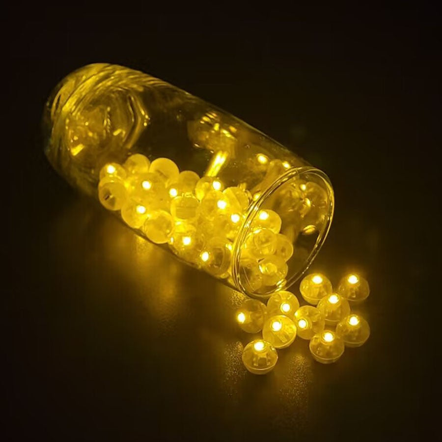50/100/150/200/300pcs Tumbler Round Ball Light Balloon LED Flash Luminous Lamps Lantern Light for Wedding Party Birthday Decor