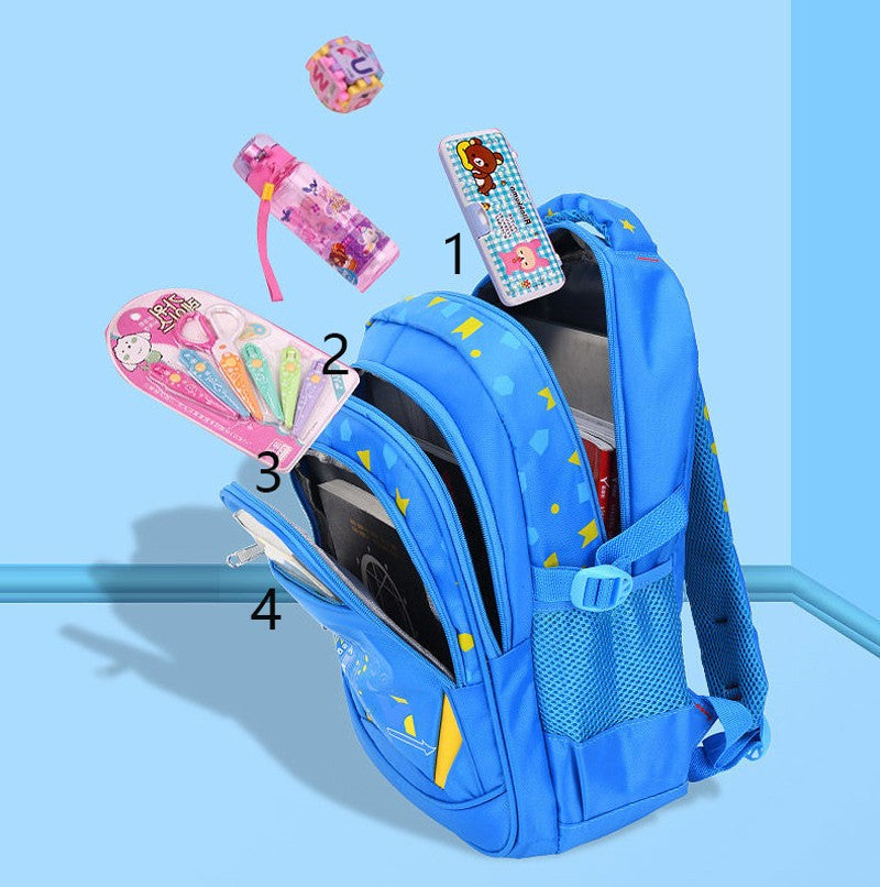 Bolsa de Ombro Infantil Padrão Geométrico Mochila Infantil para Escola Primária Mochila para Adolescentes Meninos Meninas Bolsa Escolar Impermeável Mochila