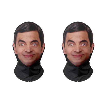 1-5PCS 3D Cosplay Mr. Bean Face Mask Funny Elastic Mesh for Men Women Cosplay Role Play Headdress Christmas New Year Gifts