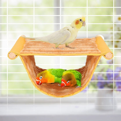 Rede Suspensa para Pets Ninho Quente Cama Casa de Papagaio Removível Lavável Poleiro Gaiola de Pássaros para Hamster Agapornis