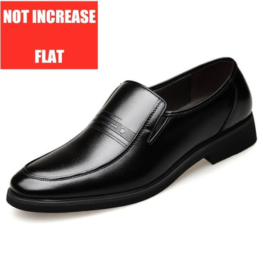 Mens 6CM Height Increase Dress Shoes Fashion Pointed Toe Business Casual Elevator Shoes Leather Oxfords Shoes Zapatos De Hombre