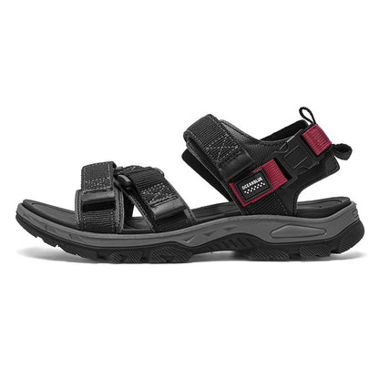 Flat Sandals Summer Mens Breathable Holidays Beach Shoes Open-Toe Outdoor Casual Travel Hiking Sandials