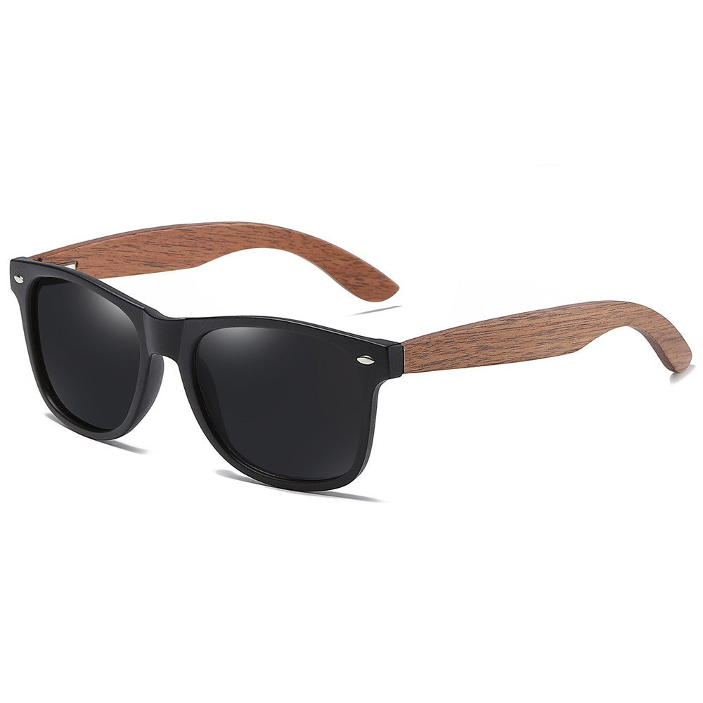 Óculos de Sol GM Ecológicos de Madeira de Nogueira Retrô UV400 Polarizados de Bambu Masculino Moderno Lente Anti-Azul 7061h