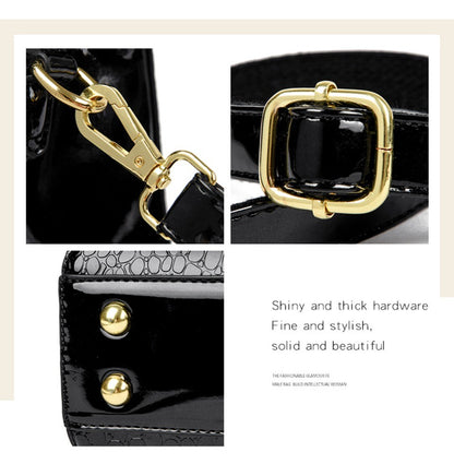 KAIDIFEINIROO Kangaroo Brand Alligator Pu Leather Shoulder Crossbody Bag Clutch Hand Bags for Mother Small Women Handbags New