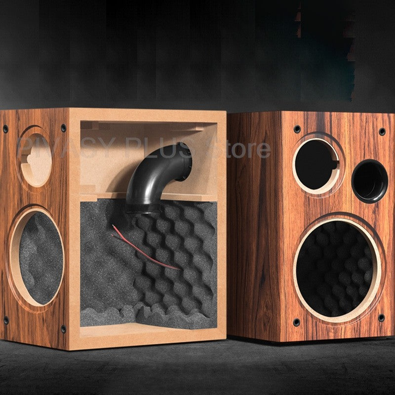 6.5 Inch Speaker Cabinet 18mm MDF Empty Sound Box DIY Enclosure Front Rear Port Speaker Accessories For Home Theater DJ Studio
