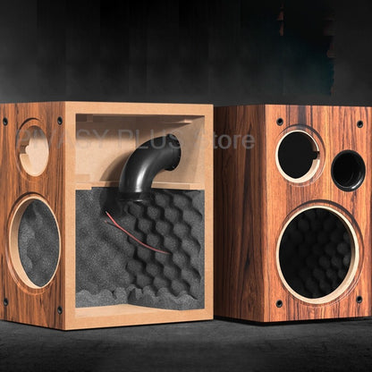 6.5 Inch Speaker Cabinet 18mm MDF Empty Sound Box DIY Enclosure Front Rear Port Speaker Accessories For Home Theater DJ Studio