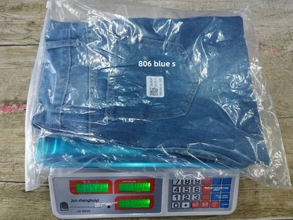 New Style Men's Hip Hop Slim Fit Jeans You And Smooths Your Silhouette Ripped Small Footwear Amazon WISH Badge Plus Size Jeans N