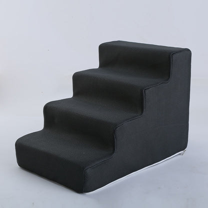 Escada para Cães 3 Degraus, Escada para Cachorro Pequeno, Gato, Filhote, Ramap para Cães, Antiderrapante, Removível