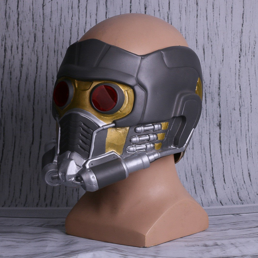 Cosplay Star Lord LED Helmet Latex Mask Infinity War Peter Jason Quill LED Mask Superhero Halloween Party Props
