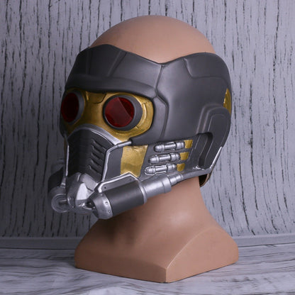 Cosplay Star Lord LED Helmet Latex Mask Infinity War Peter Jason Quill LED Mask Superhero Halloween Party Props