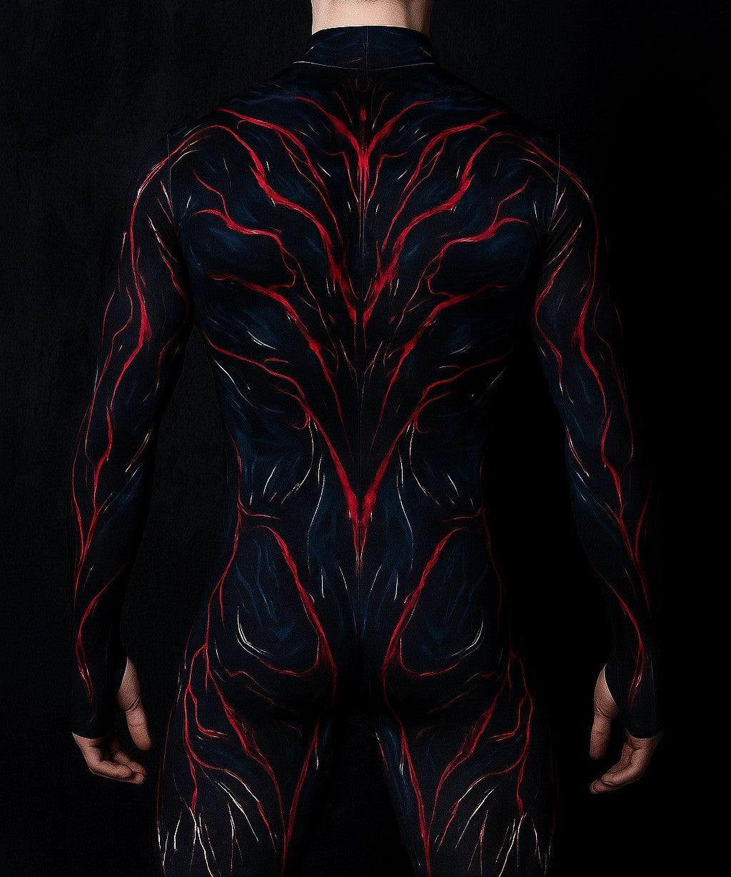 Halloween Lizard Bodysuit Men's Unique Muscle Series Holiday Jumpsuit Carnival Costume Adult Roleplay Party Masquerade Ball Set